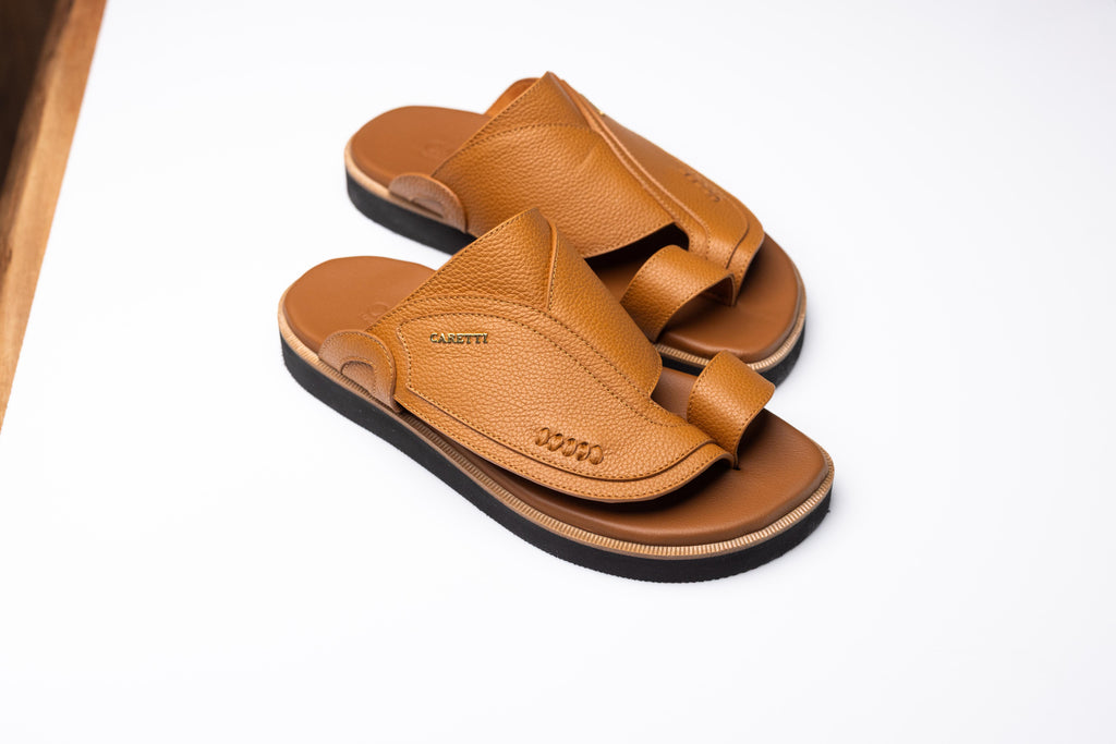 1862 نجدية كاريتي جلد النعام اللون جملي